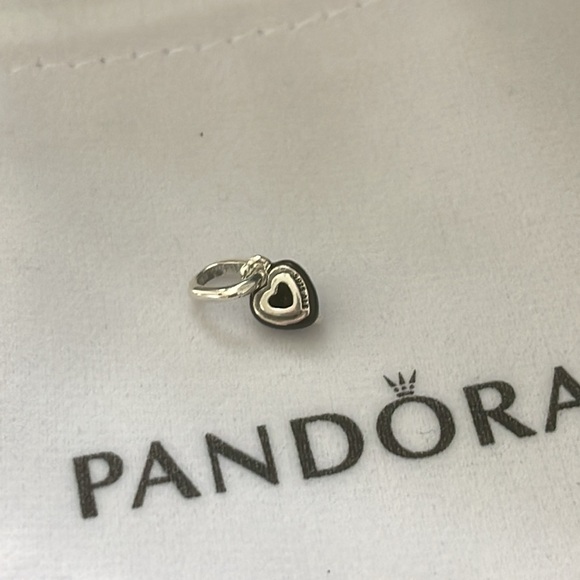 Pandora ME Black Chakra Heart Mini Dangle Charm - Picture 6 of 7